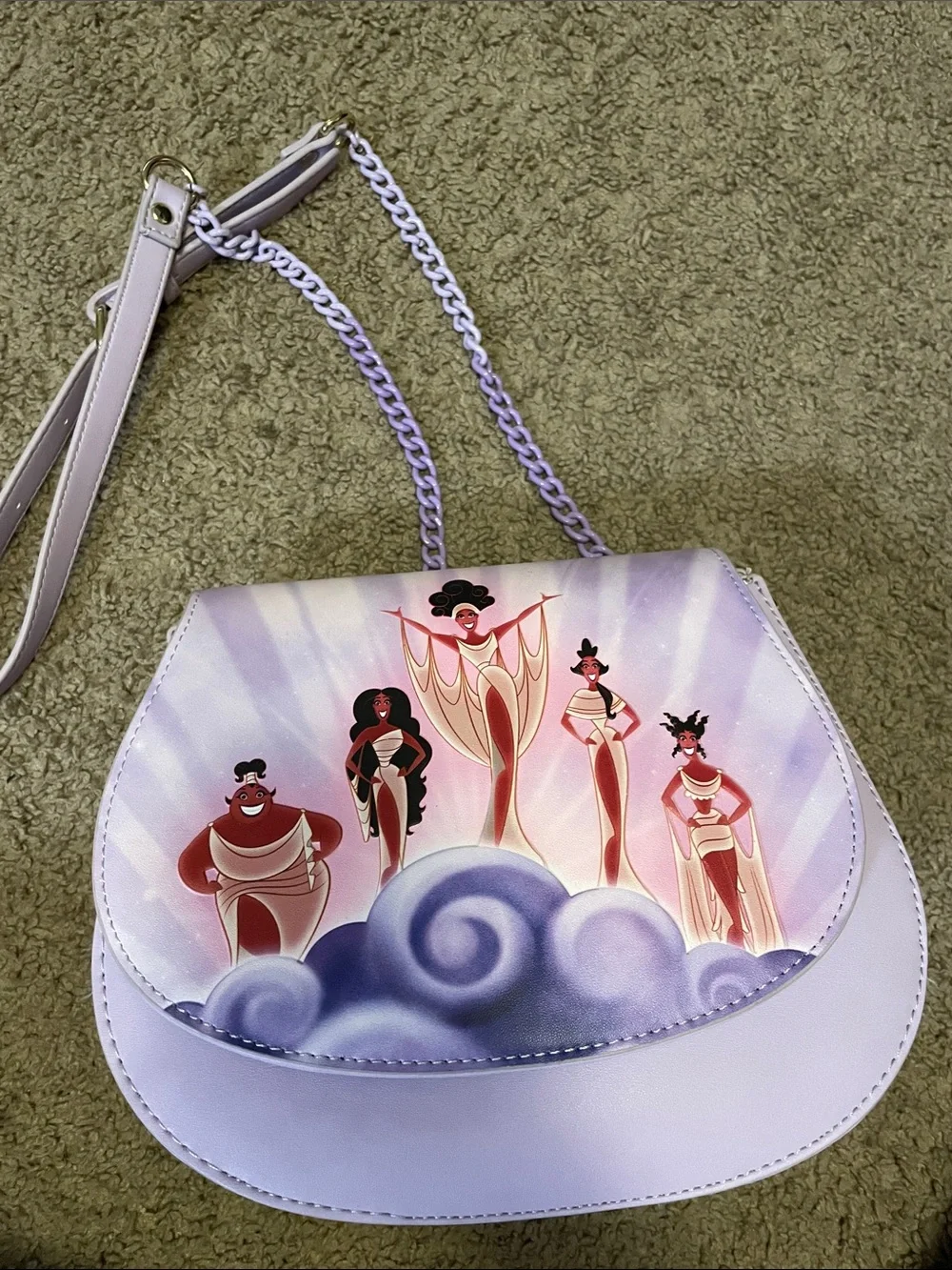 Hercules Lavender Women’s Tote with Playful Printed Interior